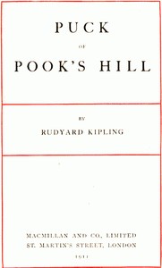 Cover of Puck of Pook's Hill