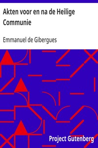 Cover of Akten voor en na de Heilige Communie Voor de kleine kinderen