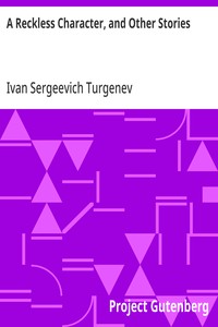 Cover of A Reckless Character, and Other Stories