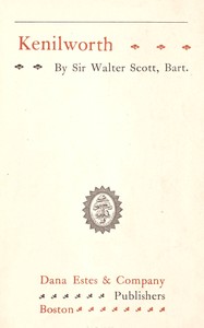 Cover of Kenilworth