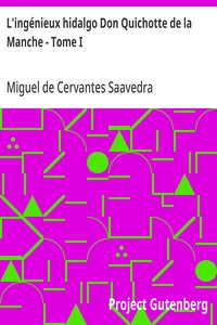 Cover of L'ingénieux hidalgo Don Quichotte de la Manche - Tome I