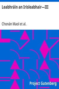 Cover of Leabhráin an Irisleabhair—III Seanaid na nGaedheal