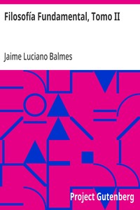 Cover of Filosofía Fundamental, Tomo II