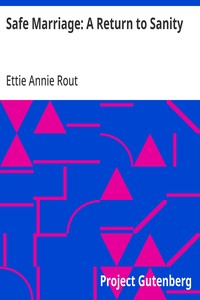 Cover of Safe Marriage: A Return to Sanity