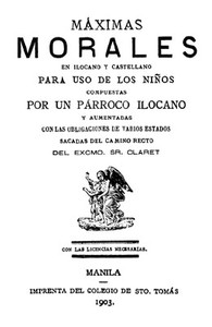 Cover of Máximas Morales en Ilocano y Castellano Para Uso de los Niños