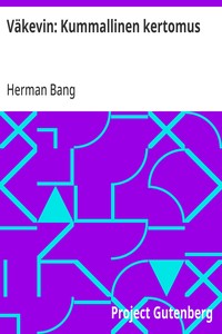 Cover of Väkevin: Kummallinen kertomus