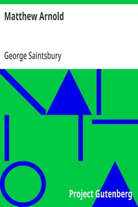 Cover of Matthew Arnold