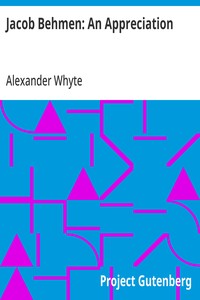 Cover of Jacob Behmen: An Appreciation