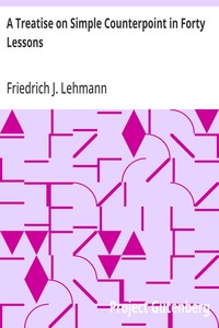 Cover of A Treatise on Simple Counterpoint in Forty Lessons