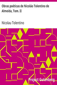 Cover of Obras poéticas de Nicoláo Tolentino de Almeida, Tom. II
