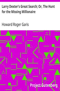 Cover of Larry Dexter's Great Search; Or, The Hunt for the Missing Millionaire