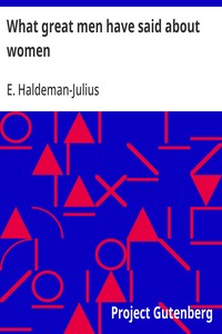 Cover of What great men have said about women