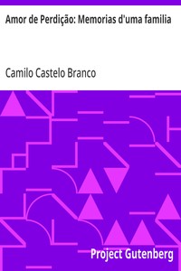 Cover of Amor de Perdição: Memorias d'uma familia