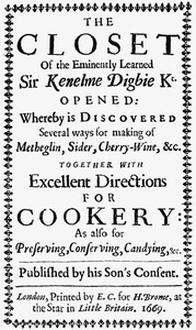 Cover of The Closet of Sir Kenelm Digby Knight Opened
