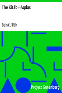 Cover of The Kitáb-i-Aqdas