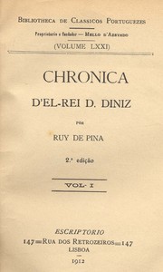 Cover of Chronica d'el rei D. Diniz (Vol. I)