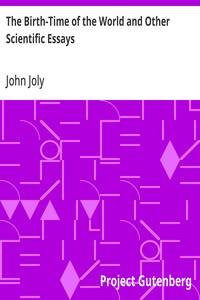 Cover of The Birth-Time of the World and Other Scientific Essays