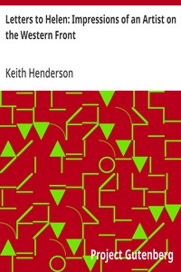 Cover of Letters to Helen: Impressions of an Artist on the Western Front
