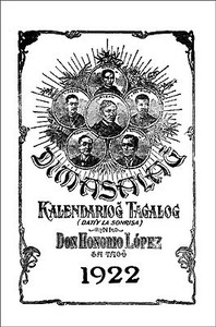 Cover of Dimasalang Kalendariong Tagalog (1922)