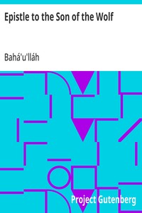 Cover of Epistle to the Son of the Wolf
