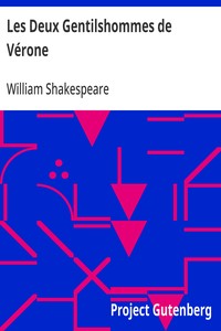 Cover of Les Deux Gentilshommes de Vérone