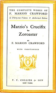 Cover of Marzio's Crucifix, and Zoroaster