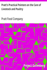 Cover of Pratt's Practical Pointers on the Care of Livestock and Poultry