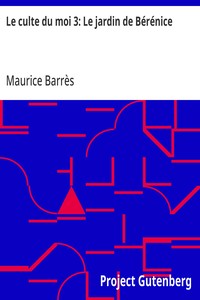 Cover of Le culte du moi 3: Le jardin de Bérénice