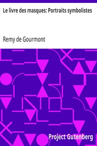 Cover of Le livre des masques: Portraits symbolistes
