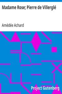 Cover of Madame Rose; Pierre de Villerglé