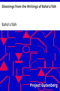 Cover of Gleanings from the Writings of Bahá'u'lláh