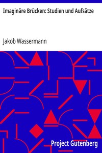 Cover of Imaginäre Brücken: Studien und Aufsätze