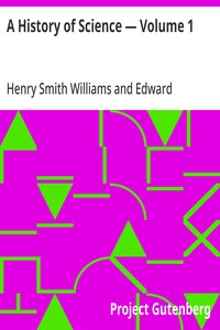 Cover of A History of Science — Volume 1