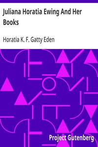Cover of Juliana Horatia Ewing And Her Books