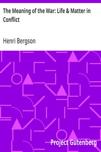 Cover of The Meaning of the War: Life & Matter in Conflict