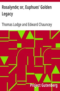 Cover of Rosalynde; or, Euphues' Golden Legacy
