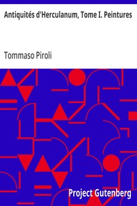 Cover of Antiquités d'Herculanum, Tome I. Peintures
