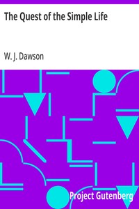 Cover of The Quest of the Simple Life