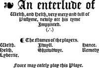 Cover of The Interlude of Wealth and Health