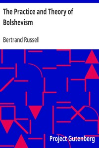 Cover of The Practice and Theory of Bolshevism