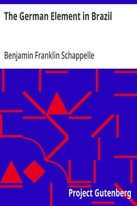 Cover of The German Element in Brazil Colonies and Dialect