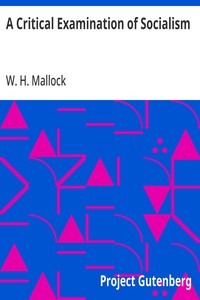 Cover of A Critical Examination of Socialism