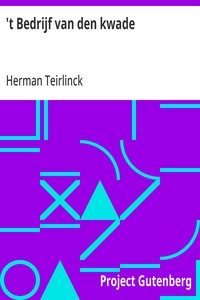 Cover of 't Bedrijf van den kwade