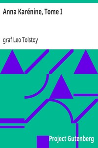 Cover of Anna Karénine, Tome I