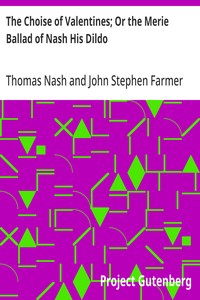 Cover of The Choise of Valentines; Or the Merie Ballad of Nash His Dildo