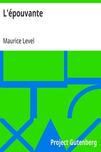 Cover of L'épouvante