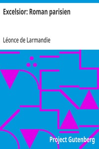 Cover of Excelsior: Roman parisien