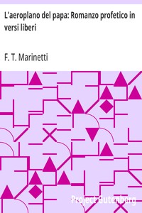 Cover of L'aeroplano del papa: Romanzo profetico in versi liberi