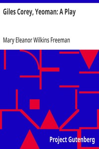 Cover of Giles Corey, Yeoman: A Play