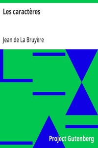 Cover of Les caractères